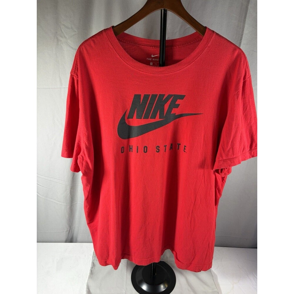 The Ohio State University Shirt Mens XXLRed Nike Cotton Buckeye Nation Tee Champ